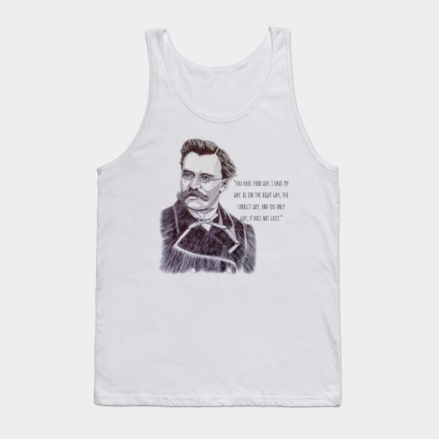Friedrich Nietzsche quote about amorality Tank Top by Stoiceveryday